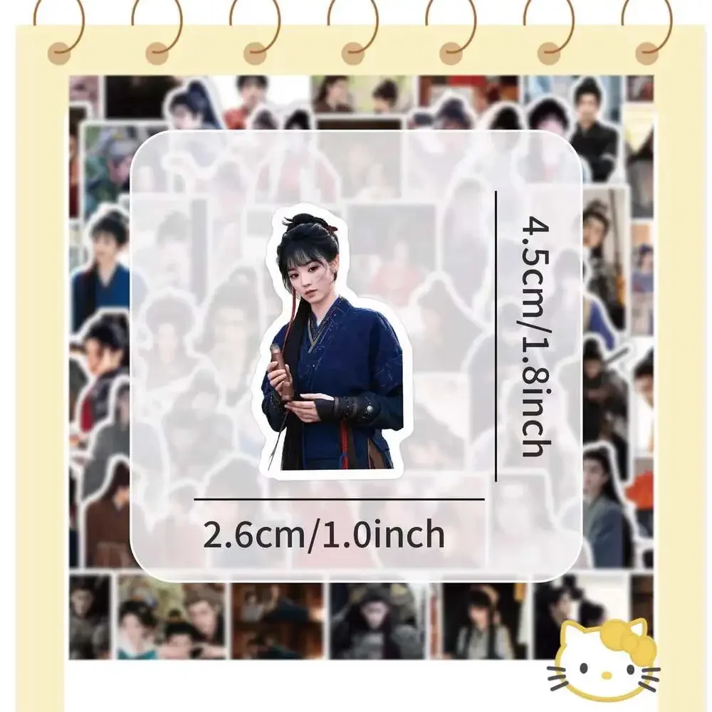free US fast shipping Xie Zheng × Fan Changyu70 Sheets Character Stickers,Zhang